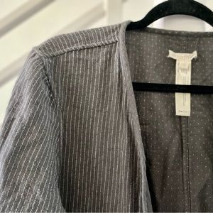 Eileen Fisher Reversible Open Jacket Large